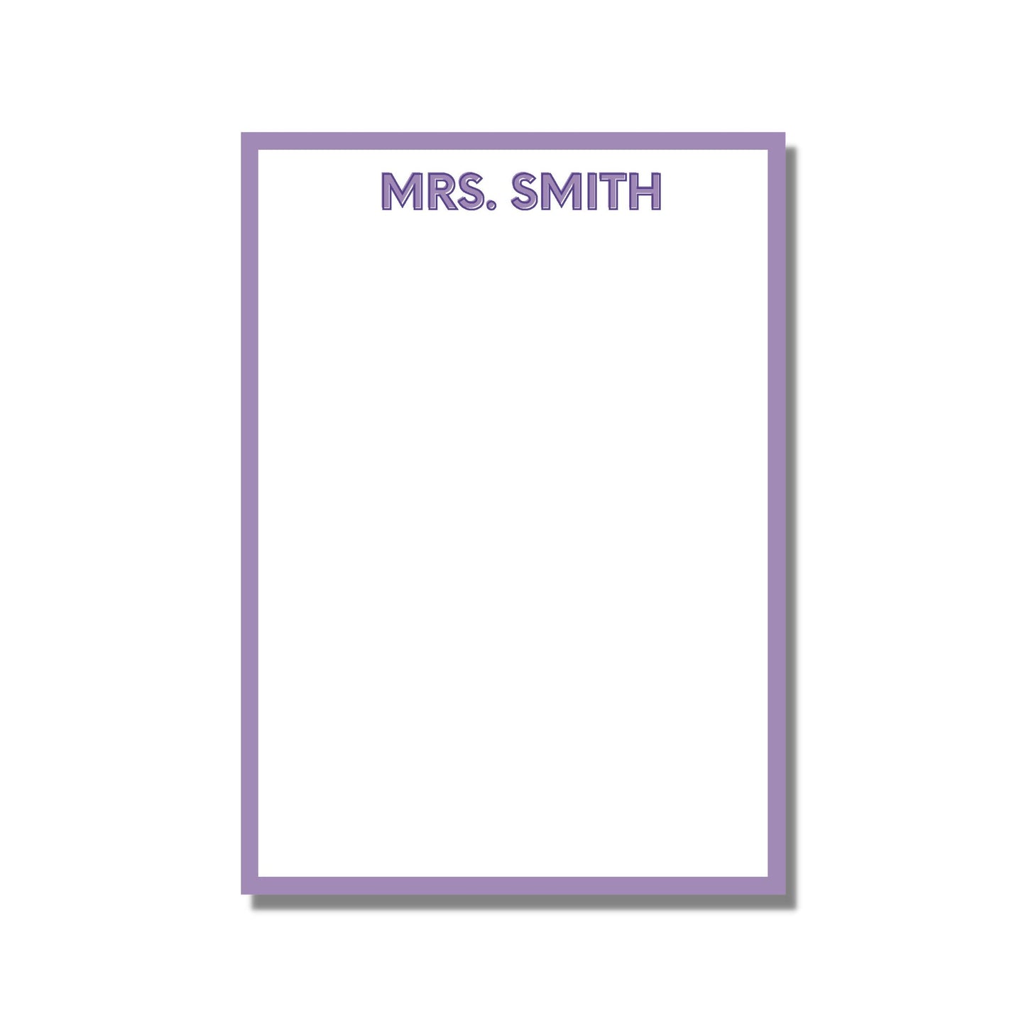 Purple Block Notepad