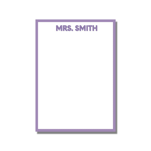 Purple Block Notepad
