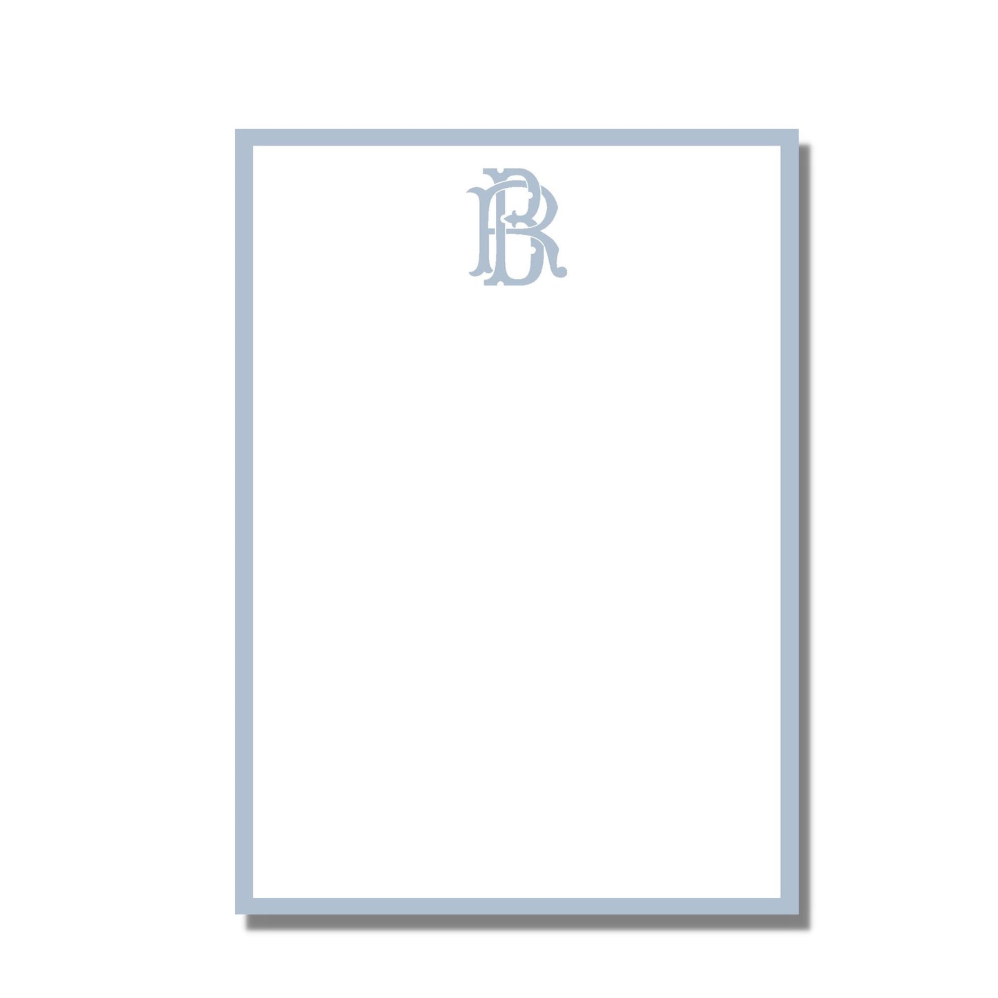 Mint Green Monogram Notepad