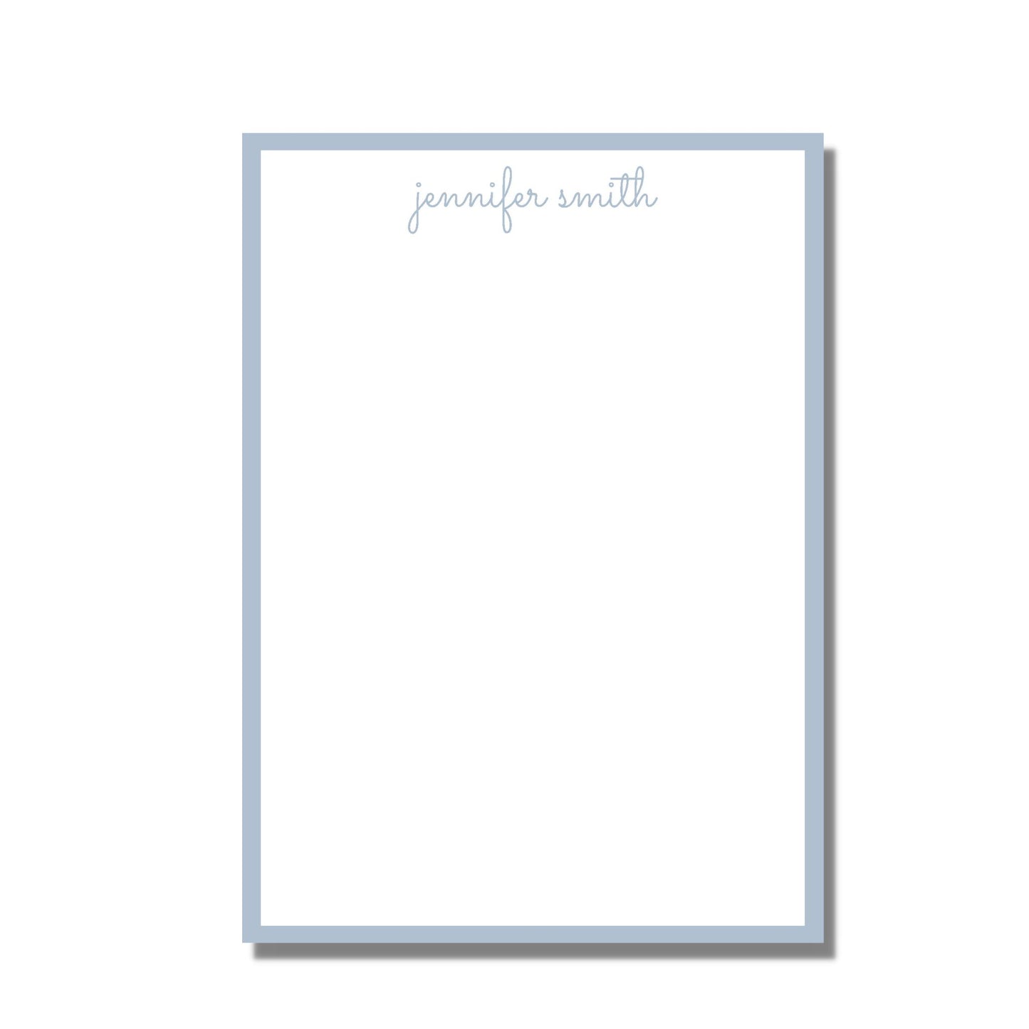Mint Green Script Notepad