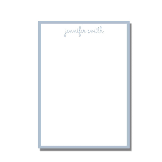Mint Green Script Notepad