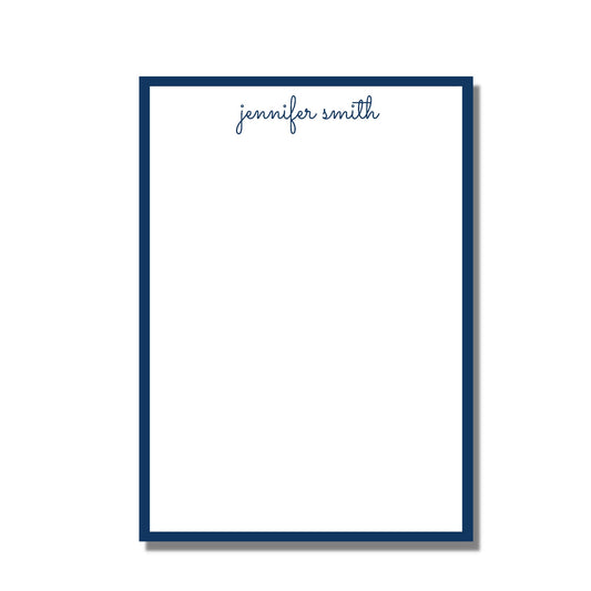 Blue Script Notepad