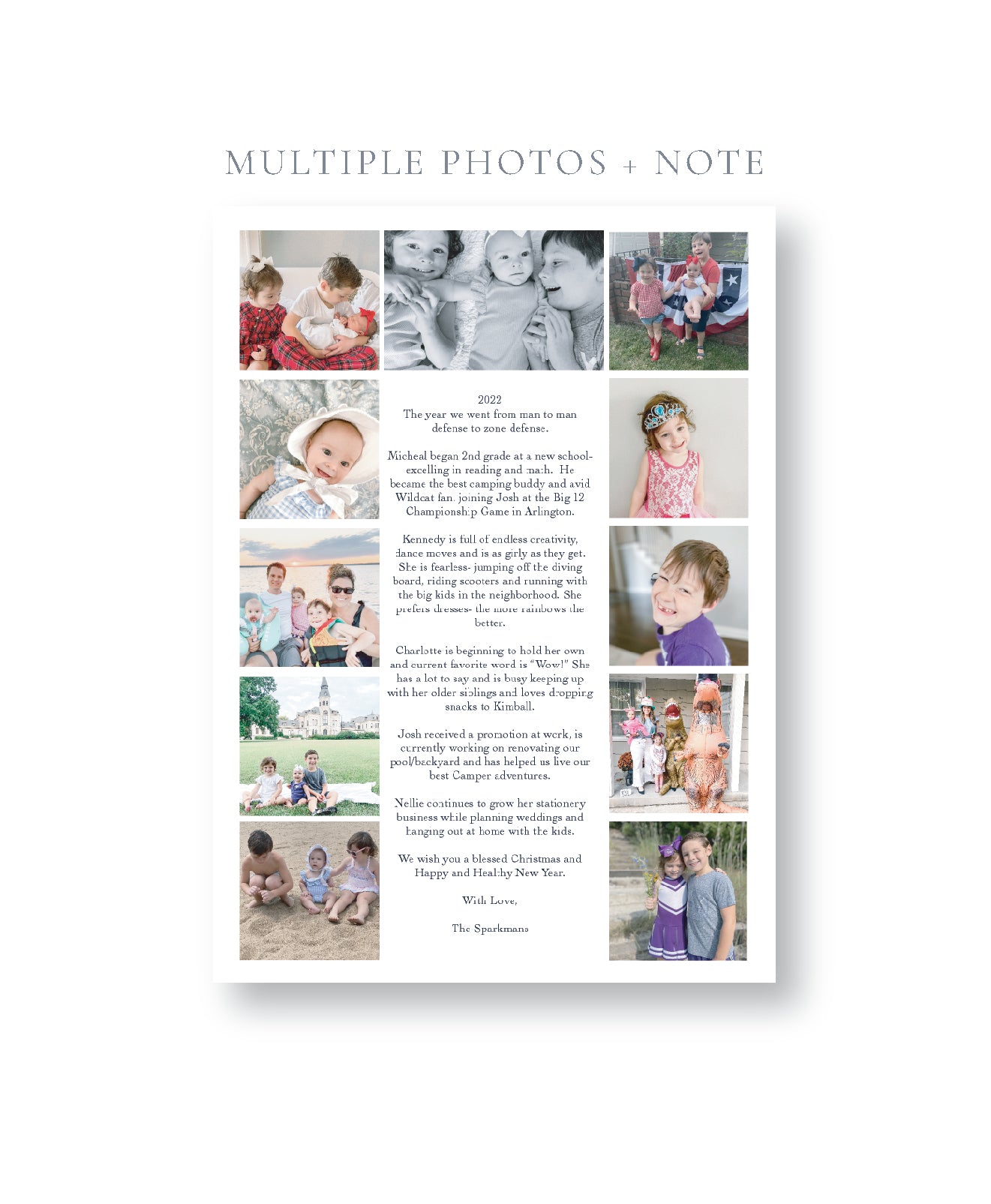 Classic Green and Red Christmas Card