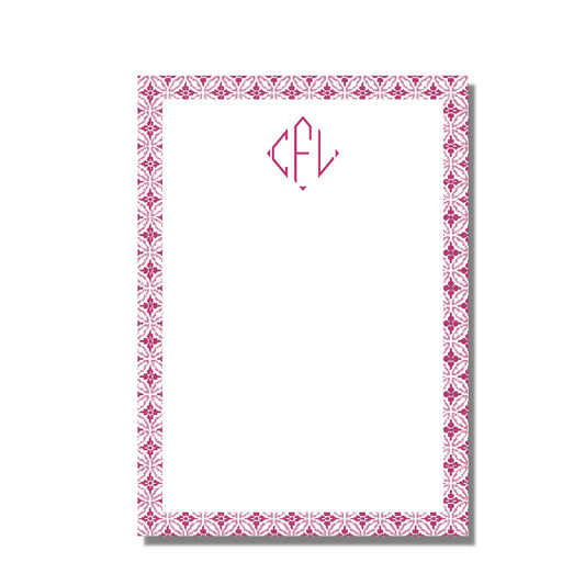 Pink Floral Notepad