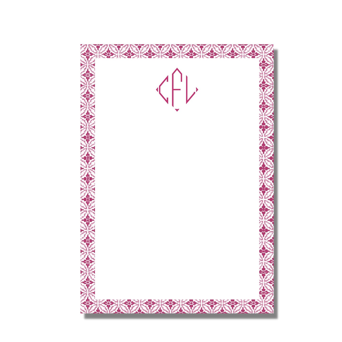 Pink Floral Notepad