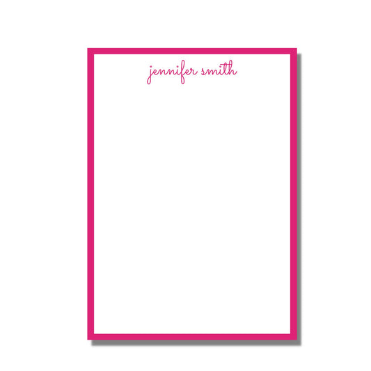 Pink Script Notepad