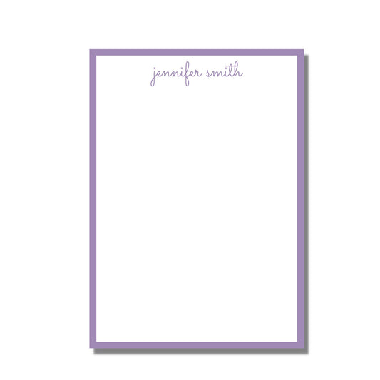Purple Script Notepad