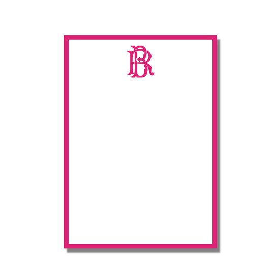 Pink Monogram Notepad